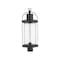 Z-Lite Roundhouse 1 Light Outdoor Post Mount Fixture, Black And Clear Seedy 569PHB-BK - alternate 3